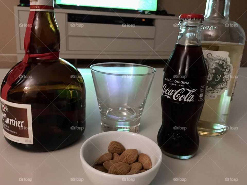Coca-Cola drink watching TV
