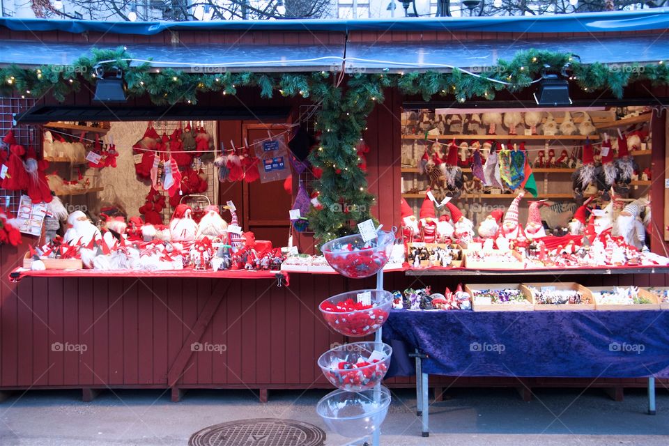 Christmas market in Stockholm Sweden 