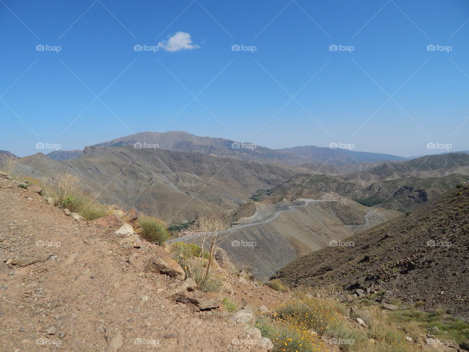 A view from the Atlas Mountains in Morocco 