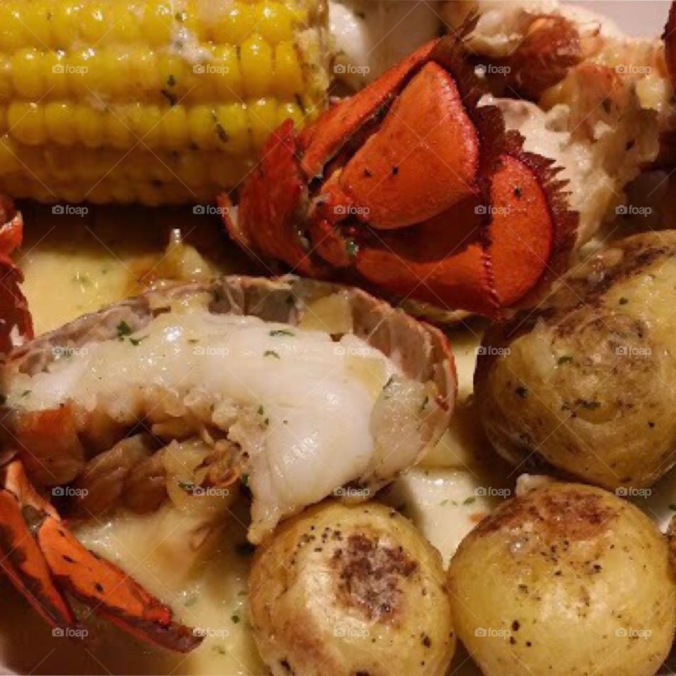 Louisiana seafood lover dinner.