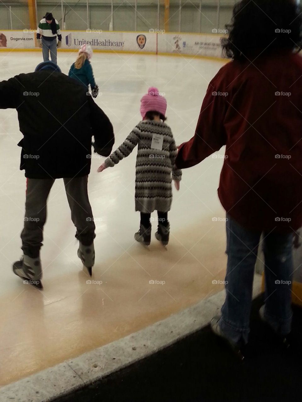 Venturing on the ice for the first time