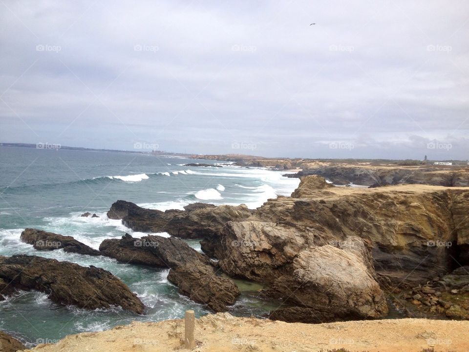 Ocean, rocks, beach