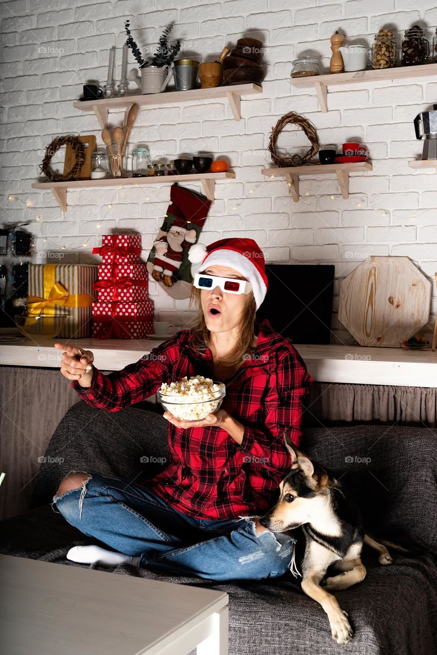 couple watching movies at home