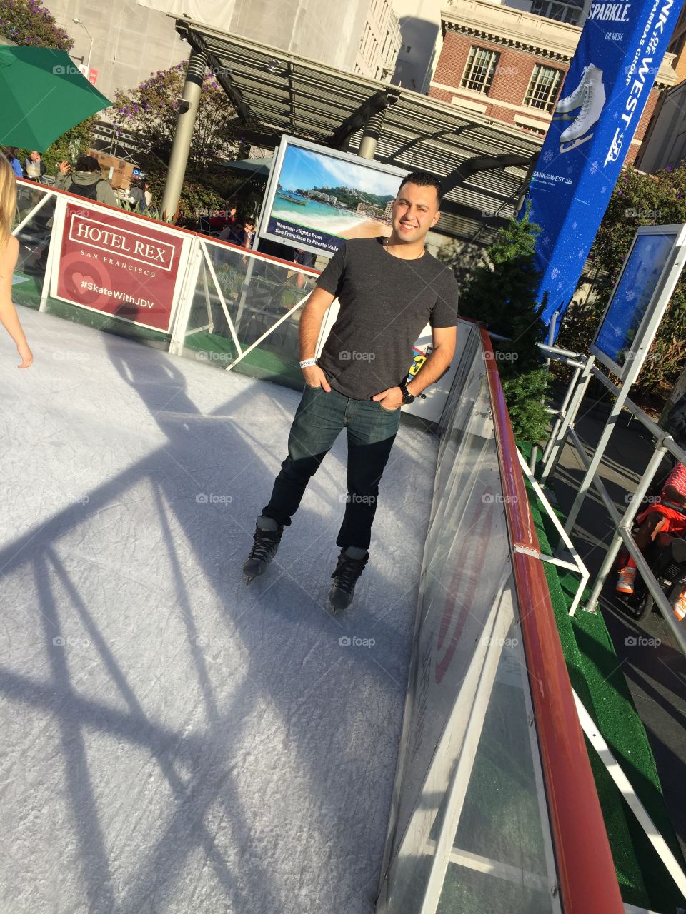 Ice skating 