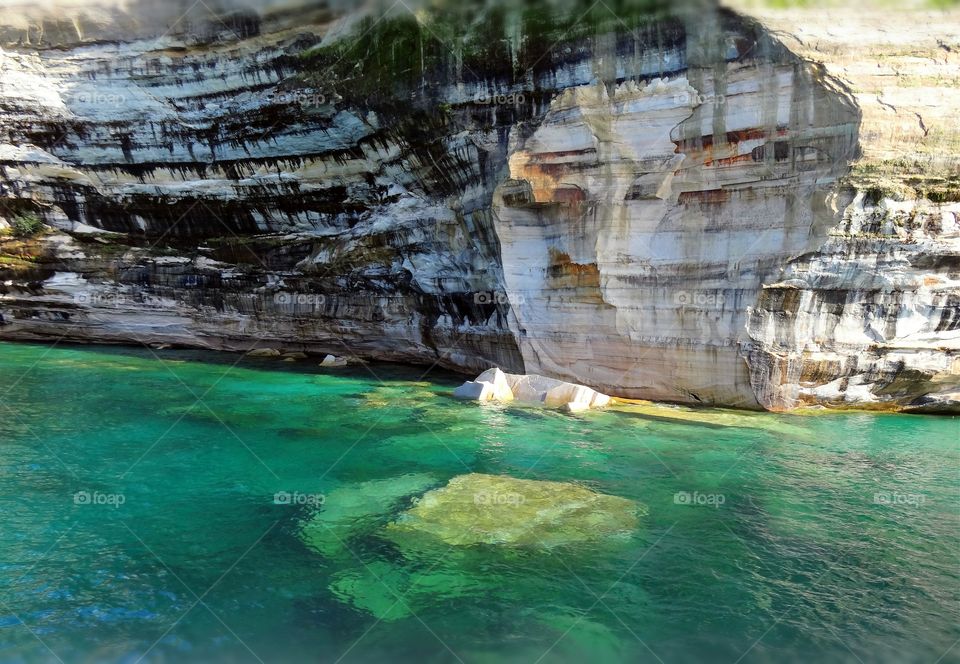 Pictured Rocks in Munising Michigan in early October. Gorgeous weather, amazing scenery.