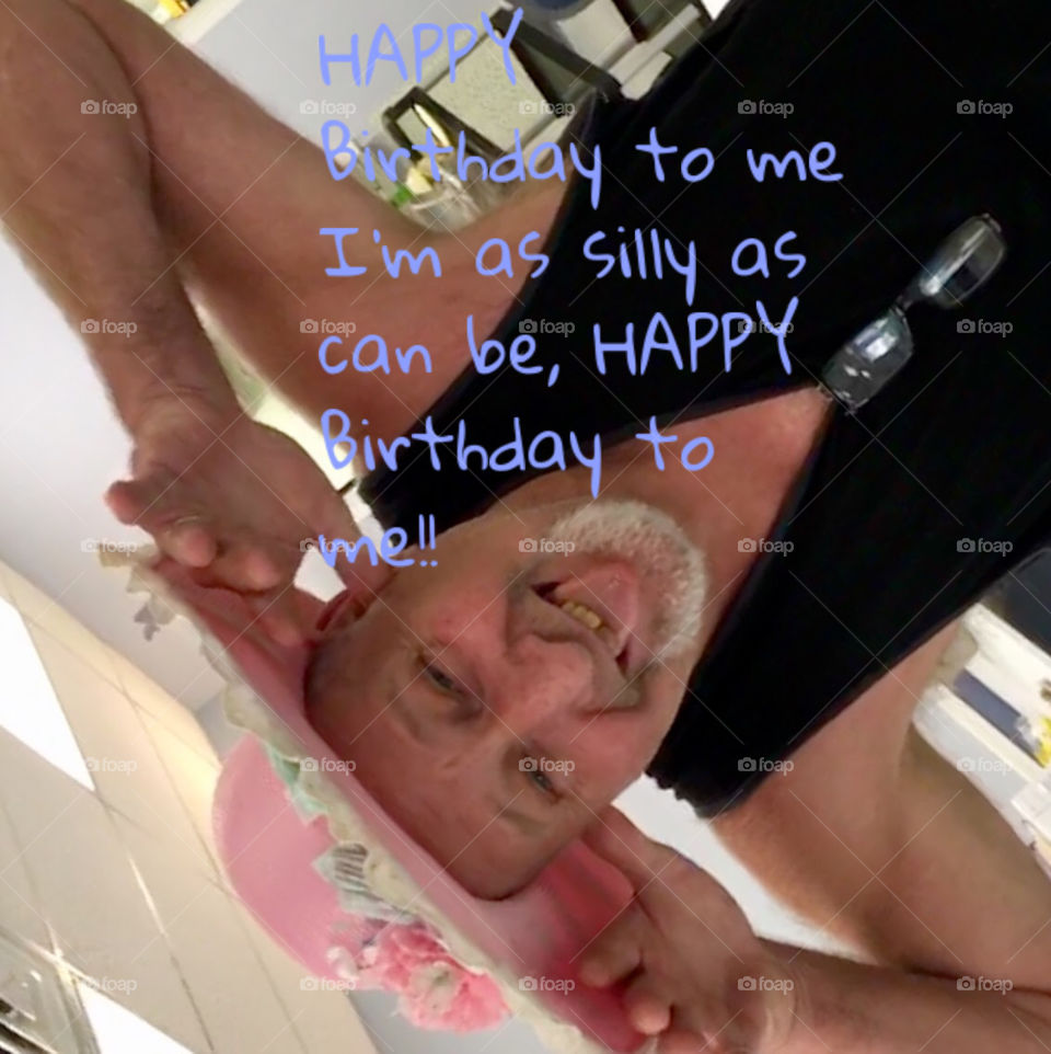 It’s my husband’s birthday today so I found a silly photo of him. Hope it lightens the day!