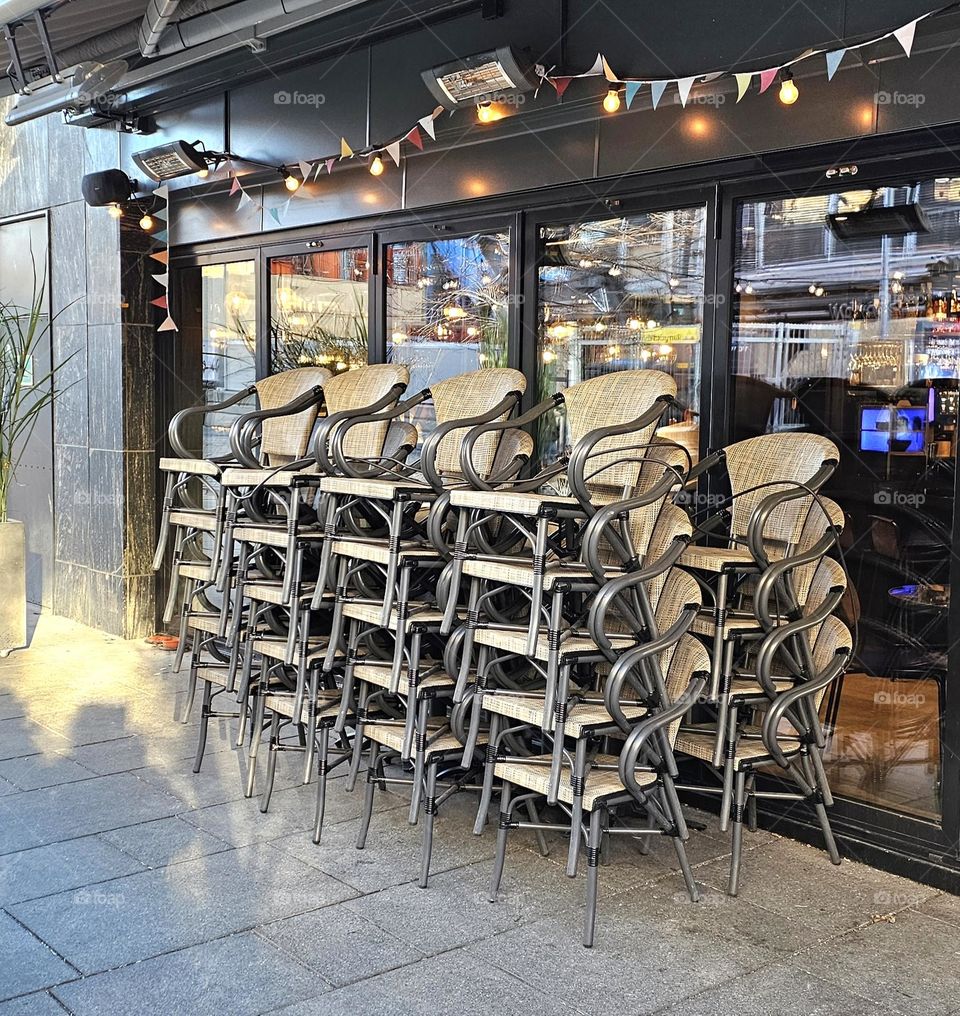 Chair pyramid in Oslo