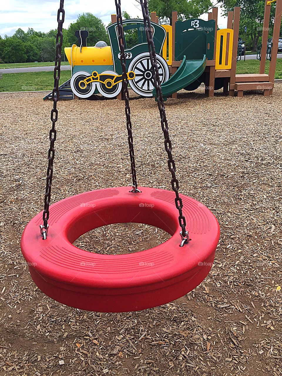 Playground Train and Swing