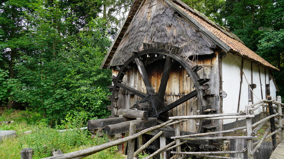 An old mill at Domain Bokrijk in Belgium.