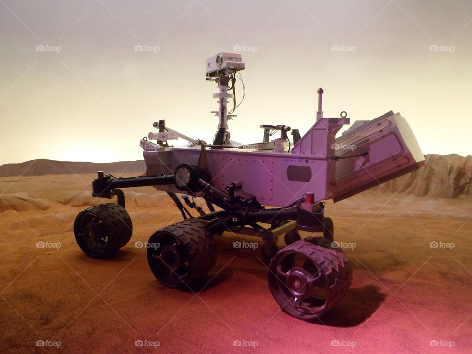 Robot in the space museum in Toulouse in France