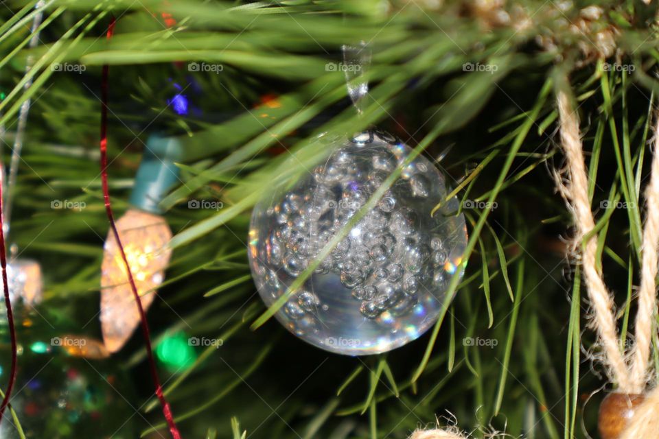 Bauble on a Christmas tree