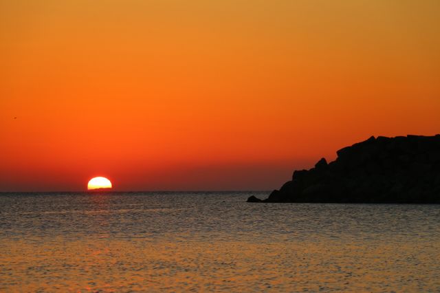 Sun is going. Sunset in my village Ordu/Turkey