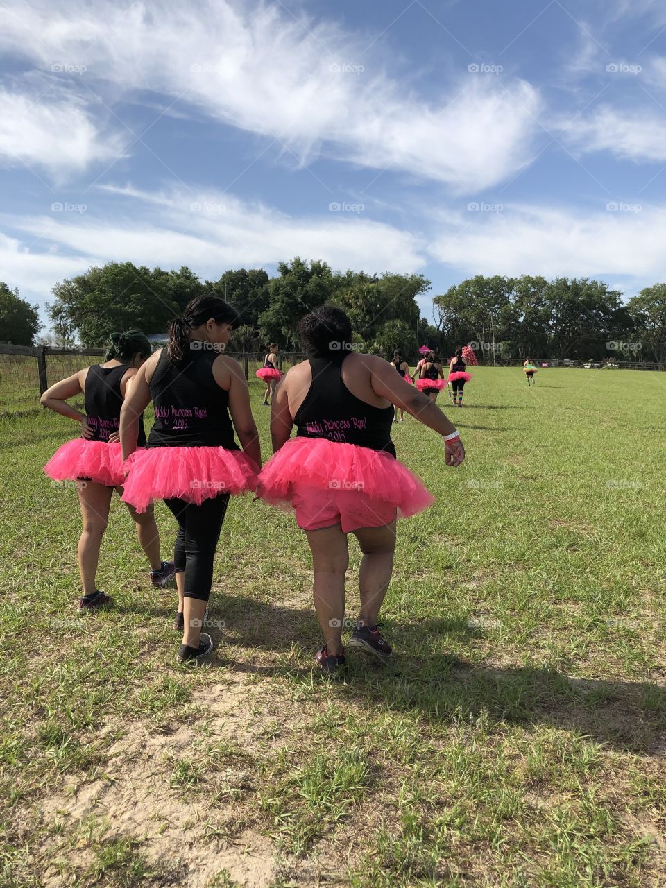 Pink tutu team