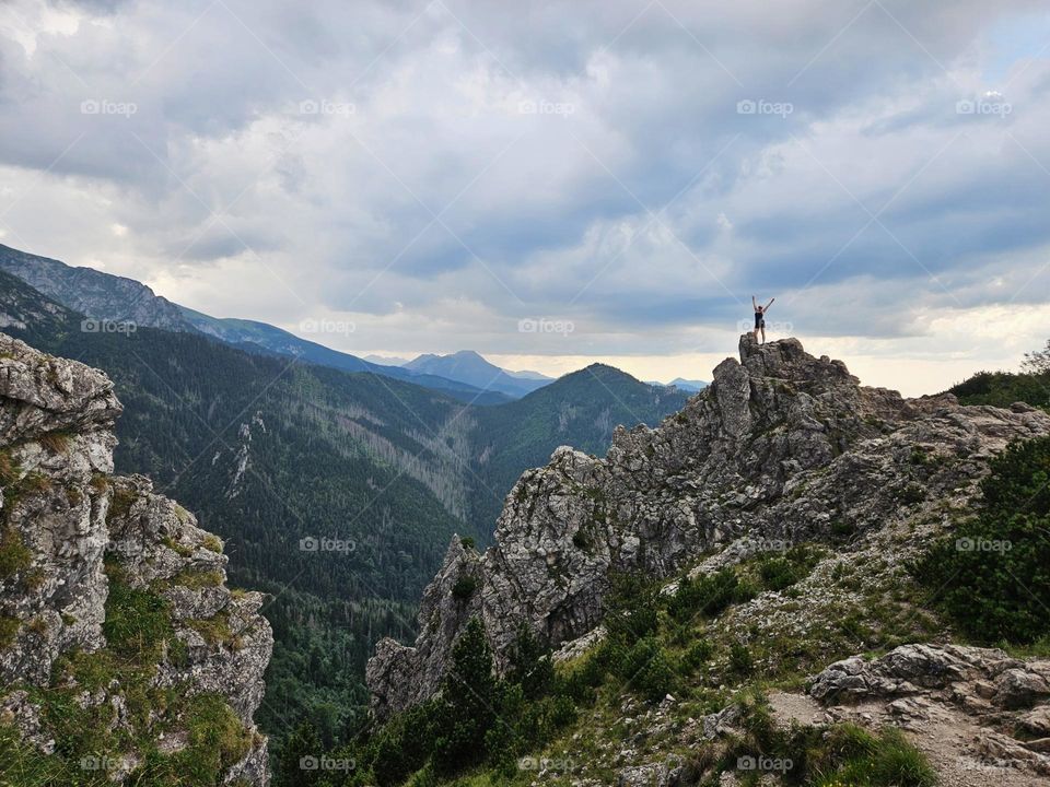 All alone on the mountain