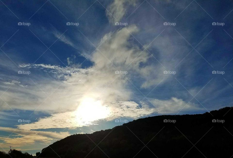 Watching the sunset.