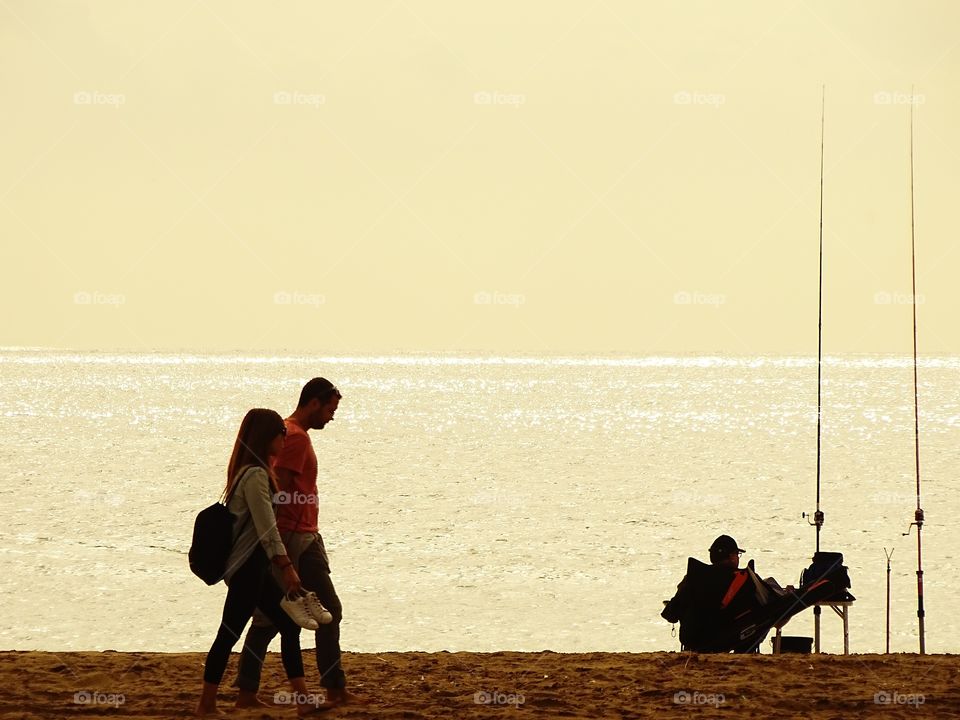 The tranquility of the beach