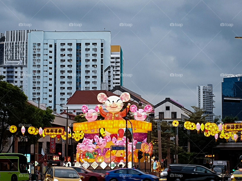 Decoration at Chinatown in Singapore