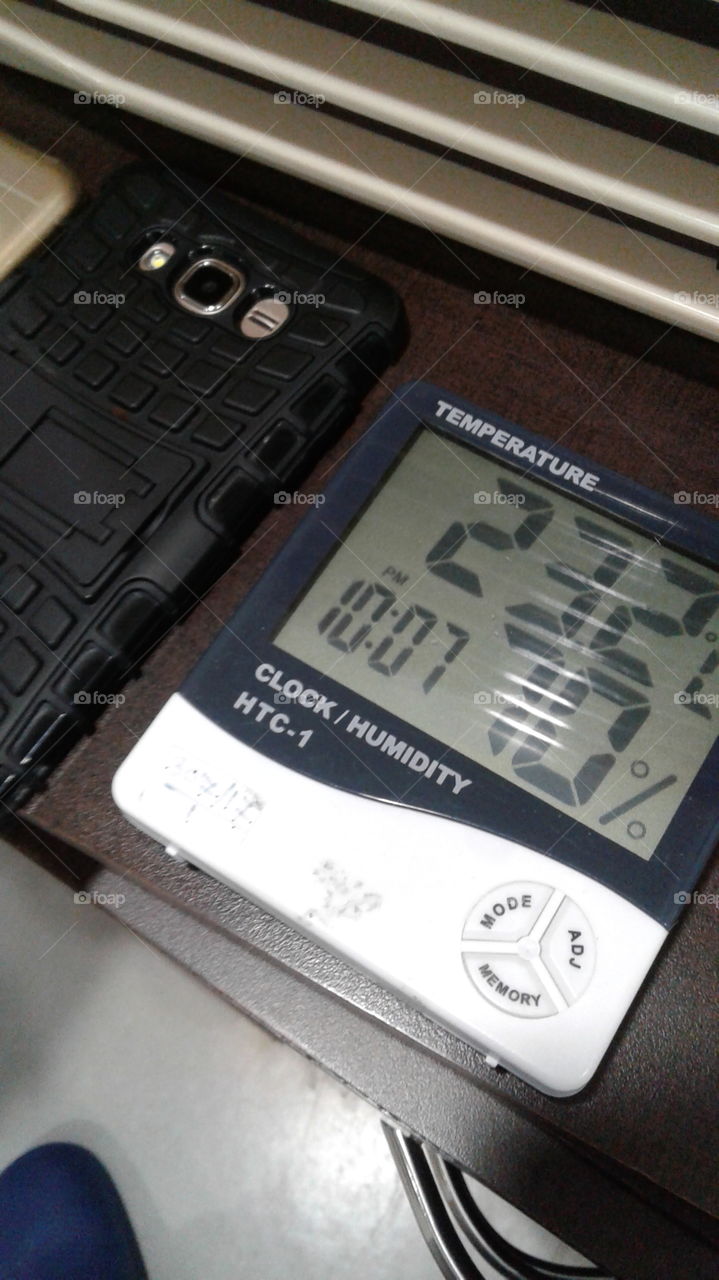This is used for checking humidity in rooms, and Temperature.