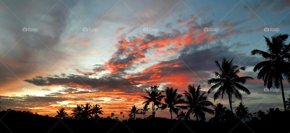 When the sun is painting with colors