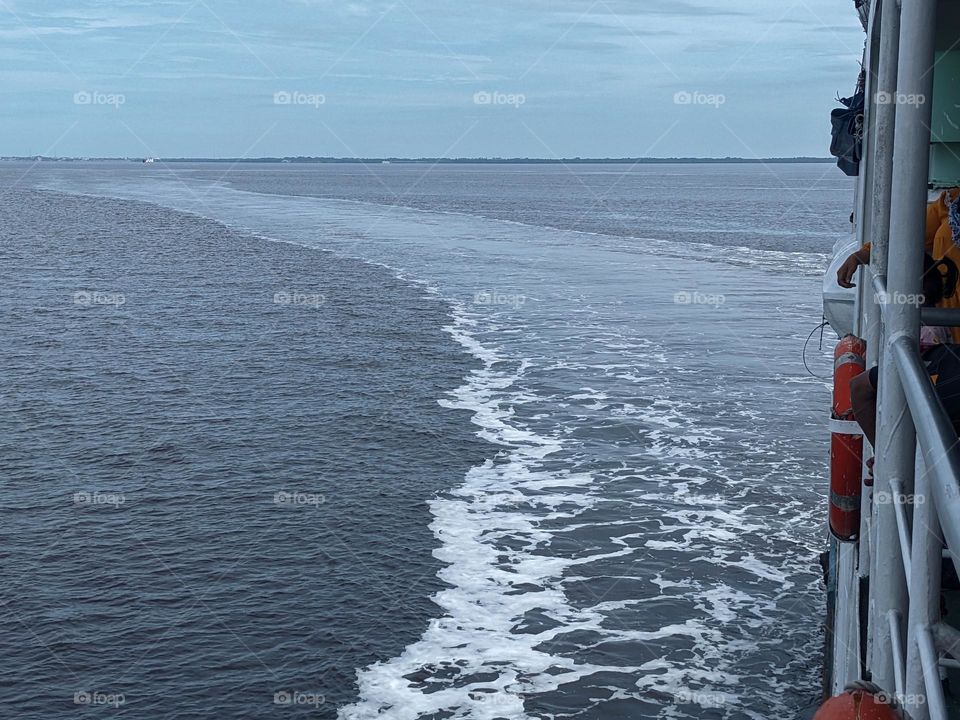 Roro ship trajectory in the Bengkalis strait