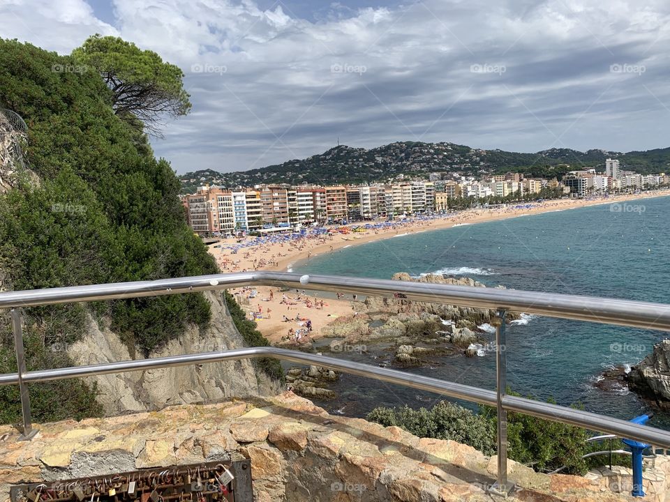 View on the beach