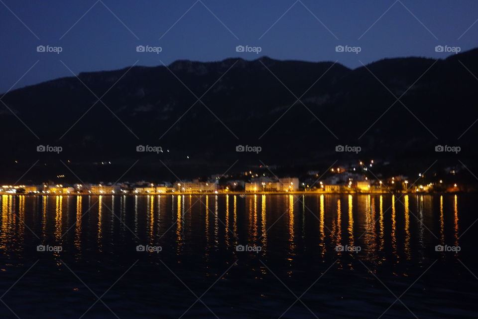 Greece Port night