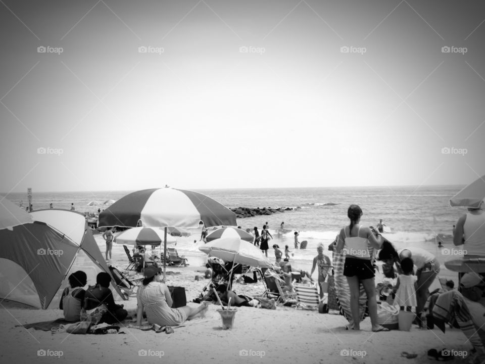 beach umbrellas . a day in ocean city 