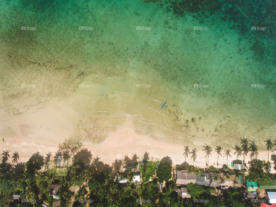 aerial beach view 