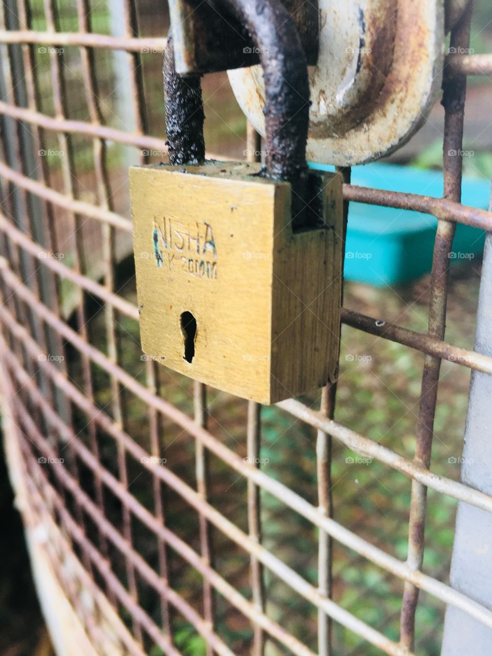 A lock that is locked 