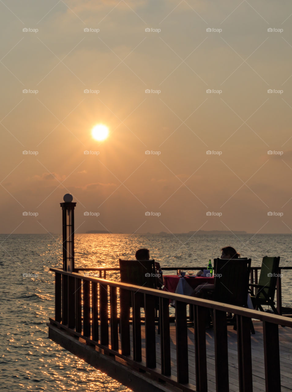 Dating in Beach Side restaurant with sunset view bar