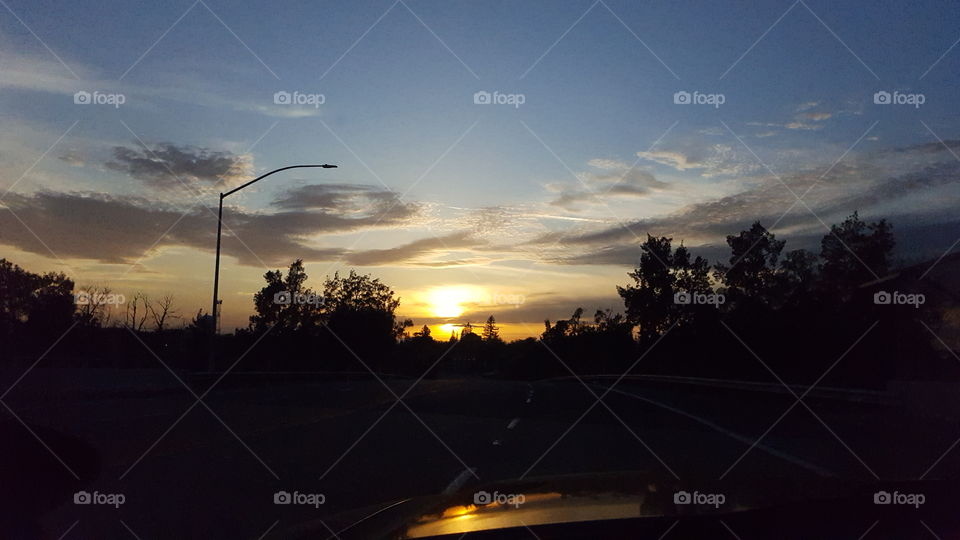 Today sunset in Sacramento,  California