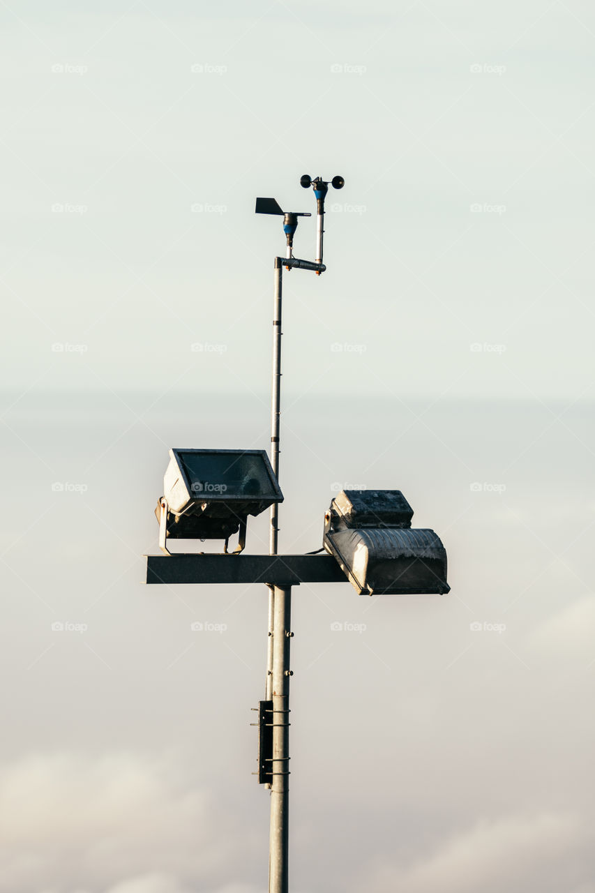 Pole with light