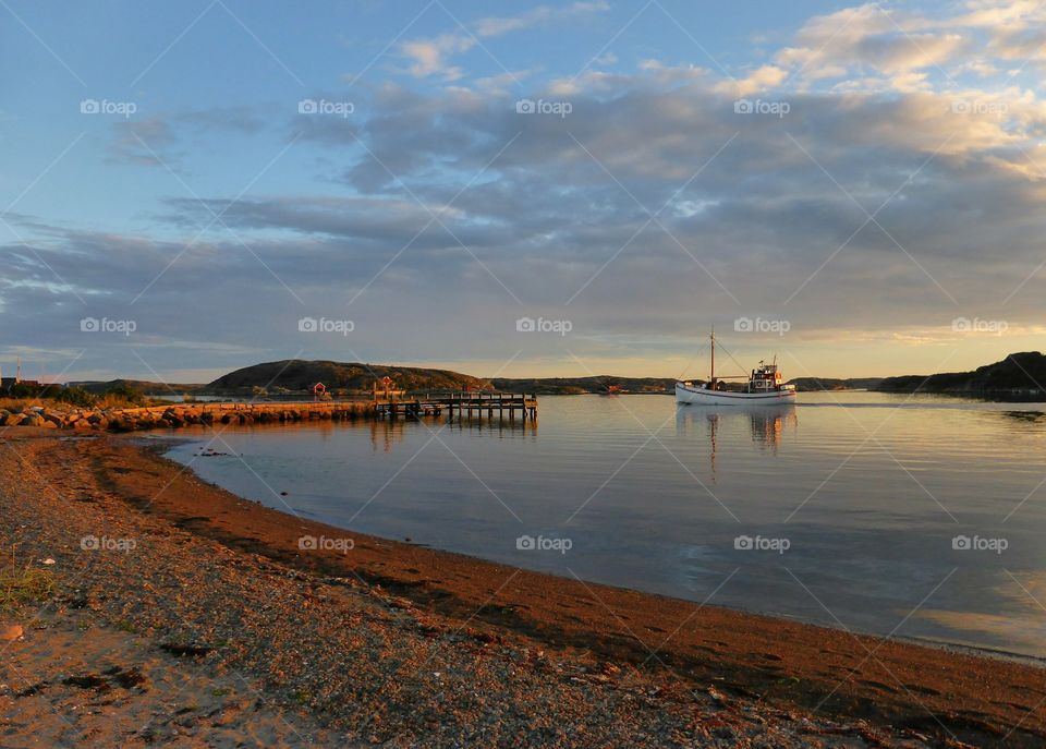 beautiful beach in dawn