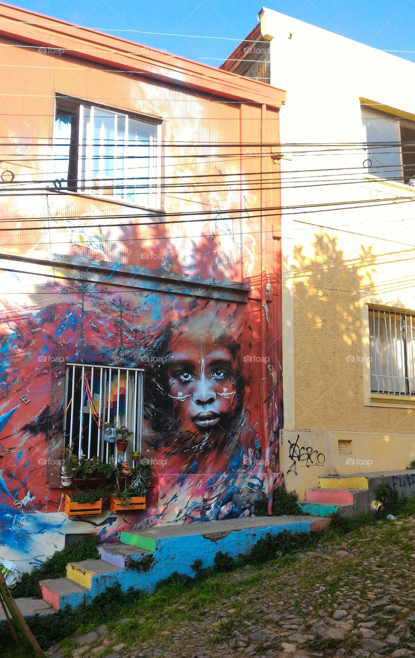 Amazing graffiti in Valparaiso,  Chile
