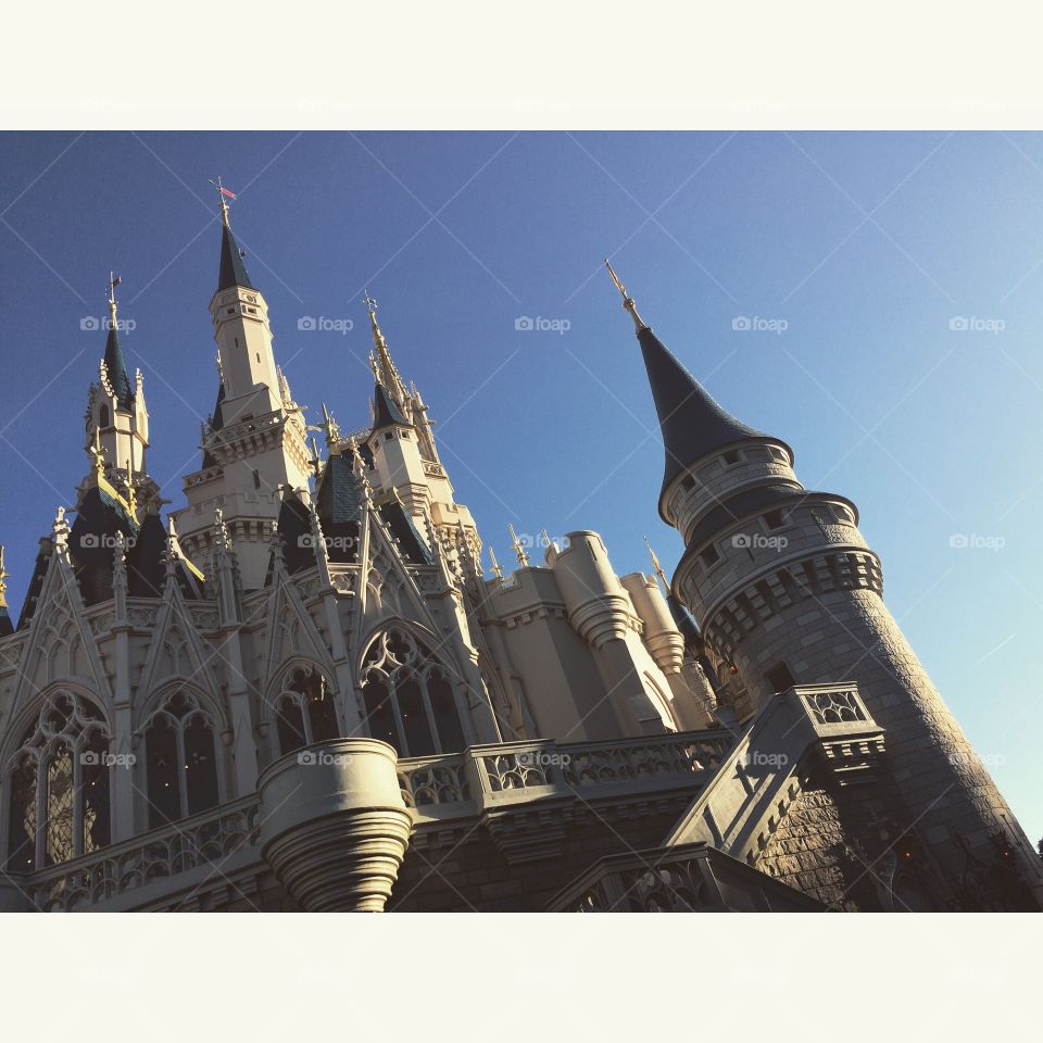 Cinderellas castle . At magic kingdom 