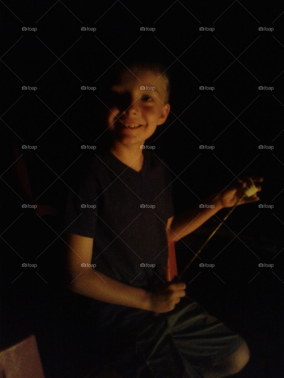 Roasting marshmallows in June