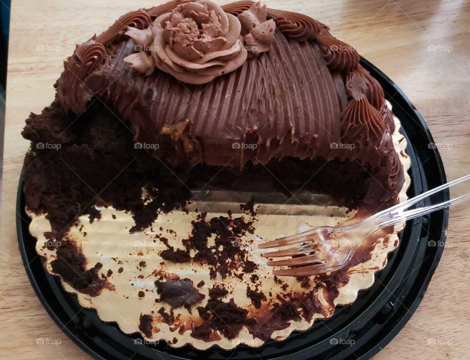 ahhh fudge frosted chocolate cake