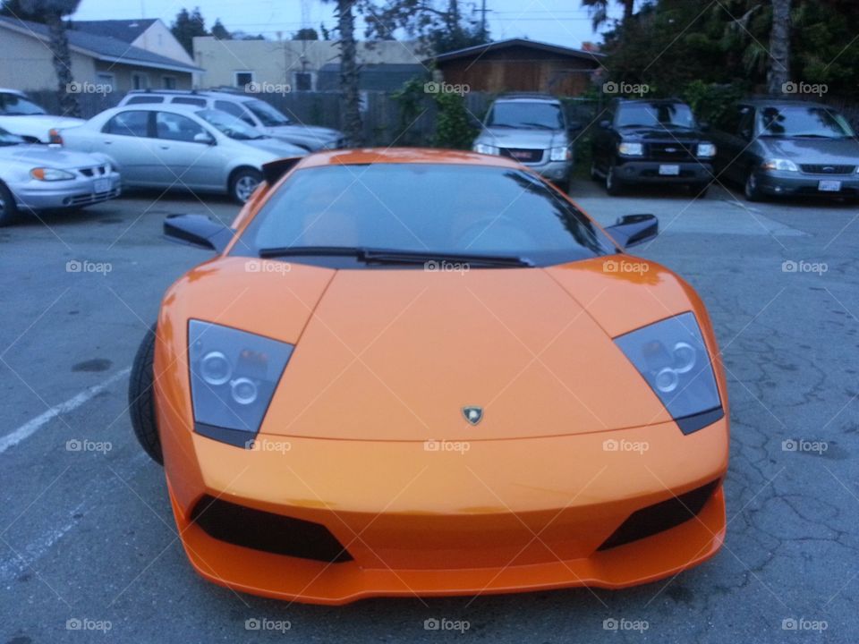 Lamborghini sexy orange 