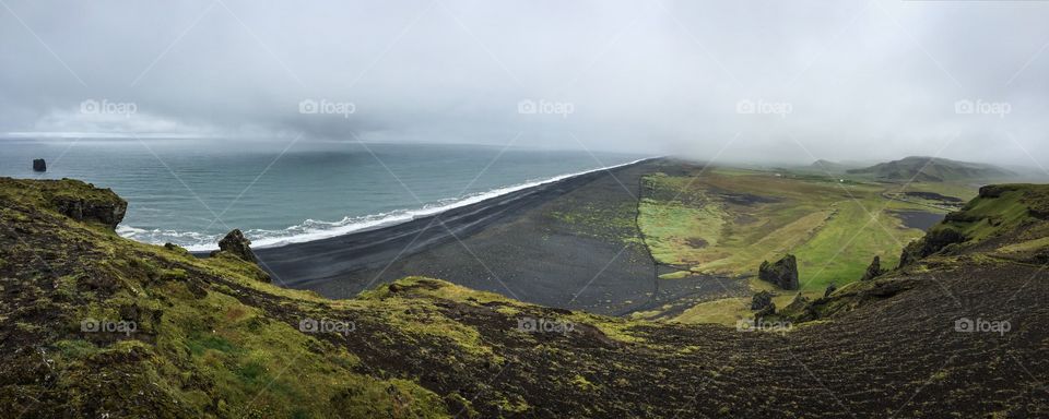 Above the Black Beaches of Vik, Iceland