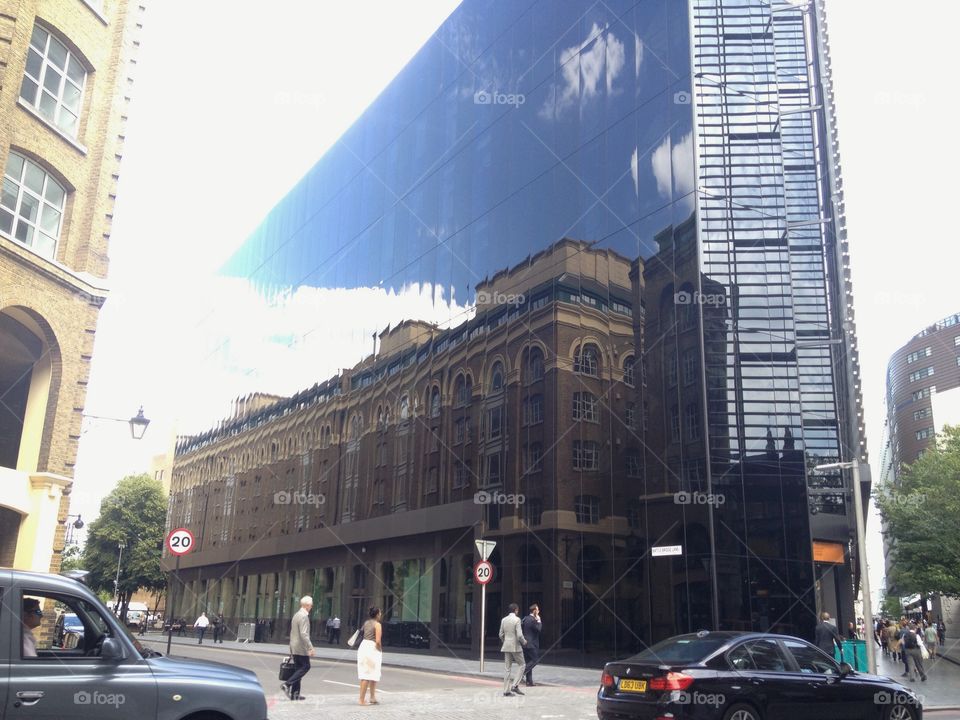 Reflection of building