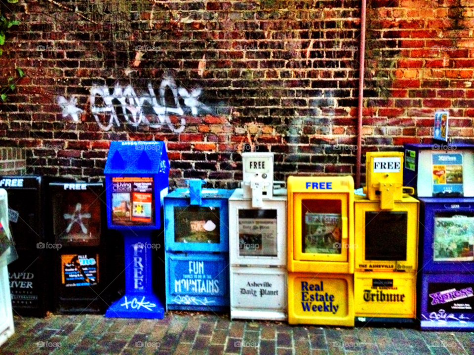 asheville graffiti colors bricks by bcpix