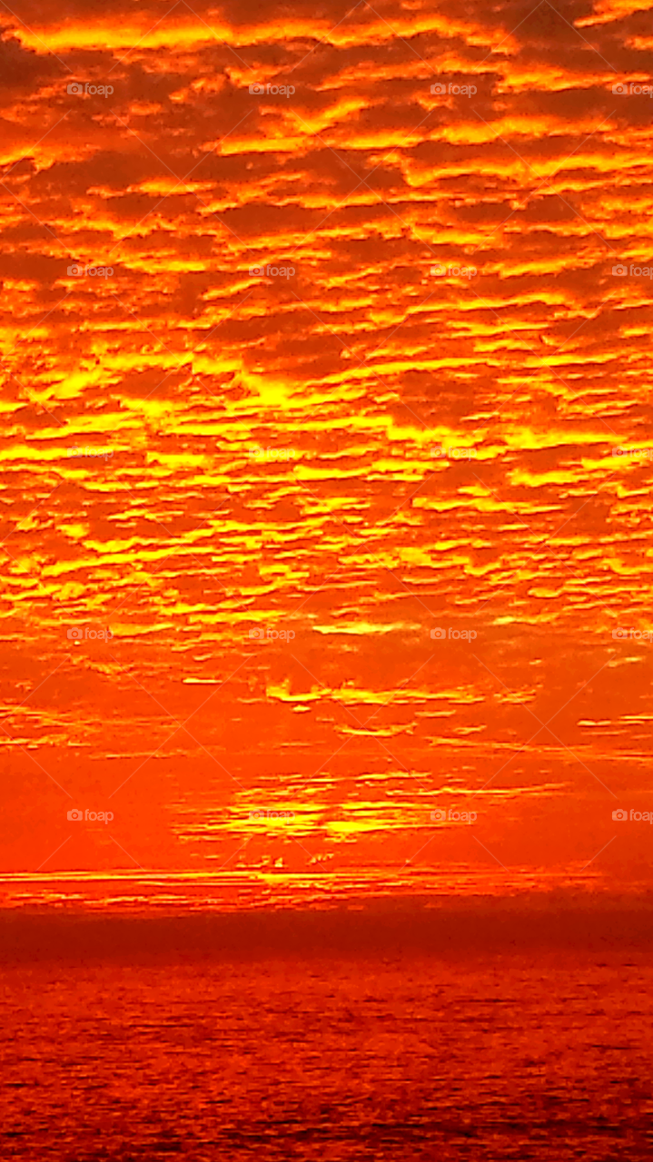 "Yellow & Orange Sunset"