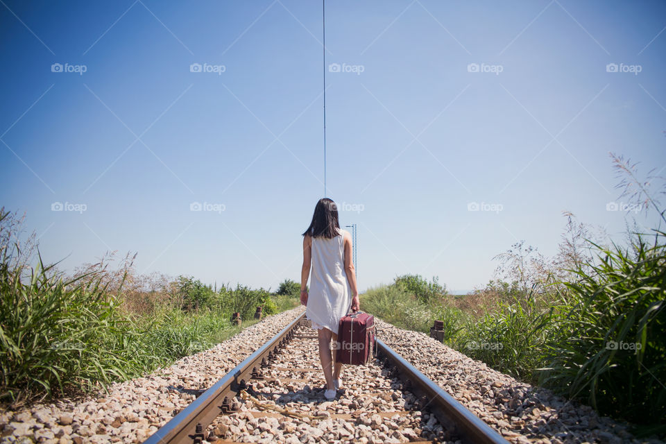 Woman travelling