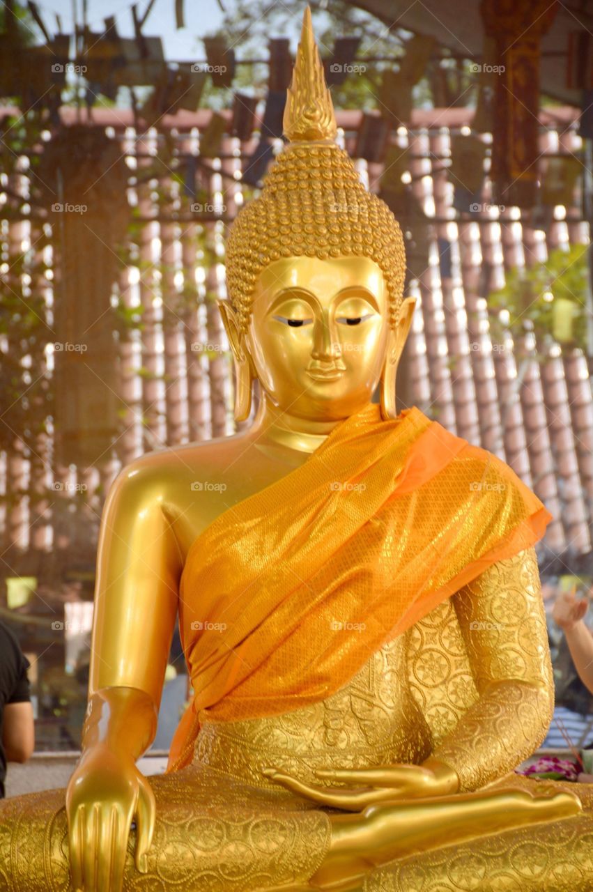 Gold buddha statue