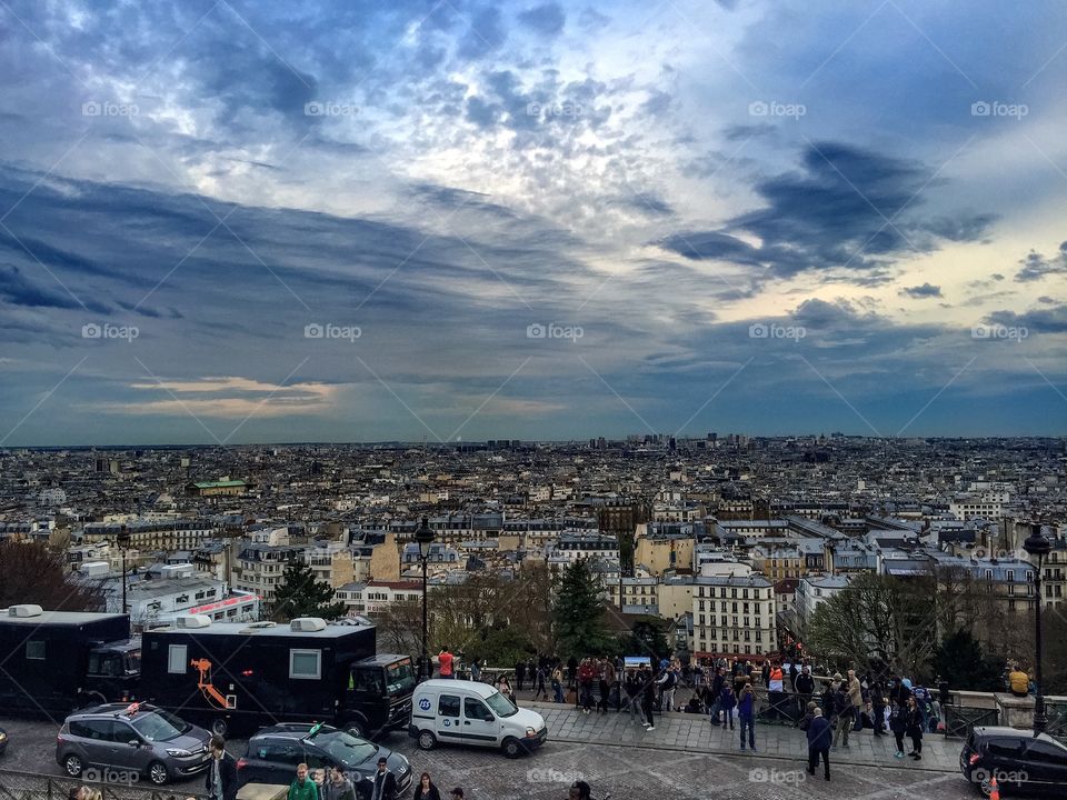 View over Paris France.