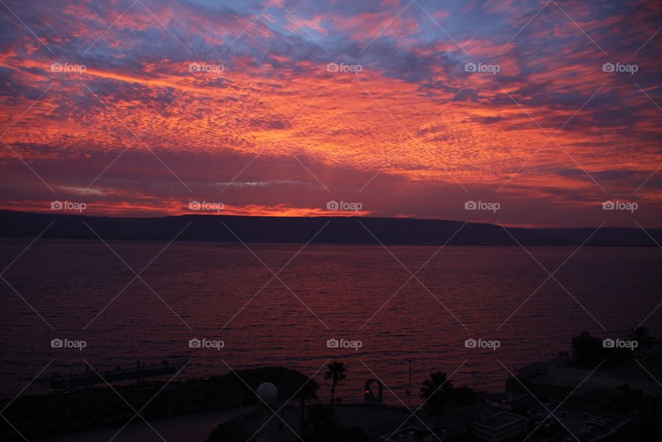 Sunset over Galilee