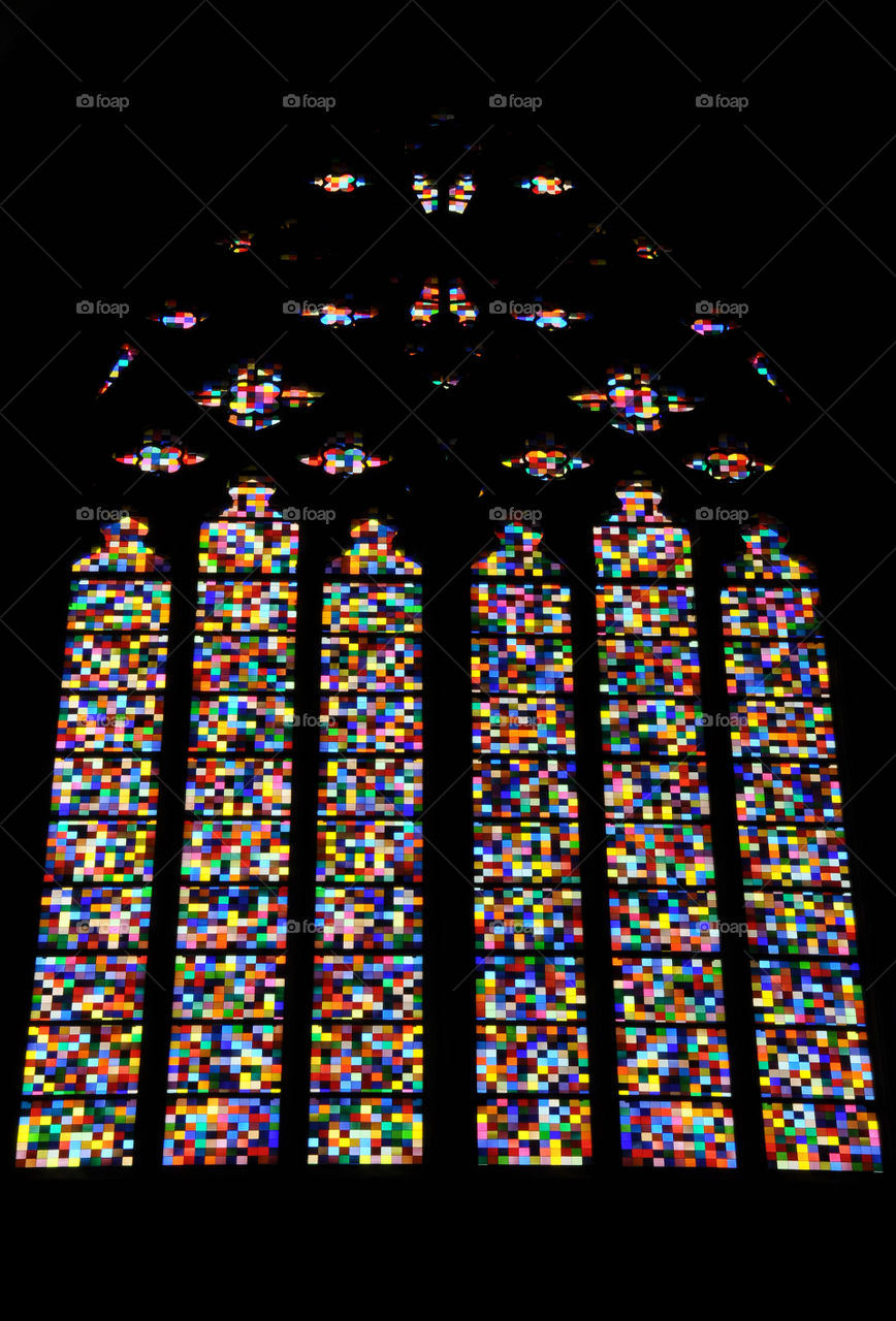 Gerhard Richter window, Cologne Cathedral, Germany