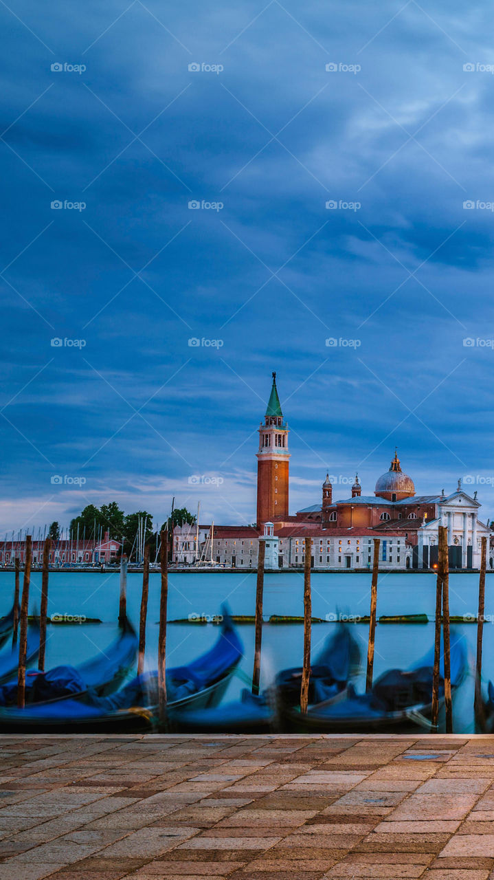 Peaceful river and sky