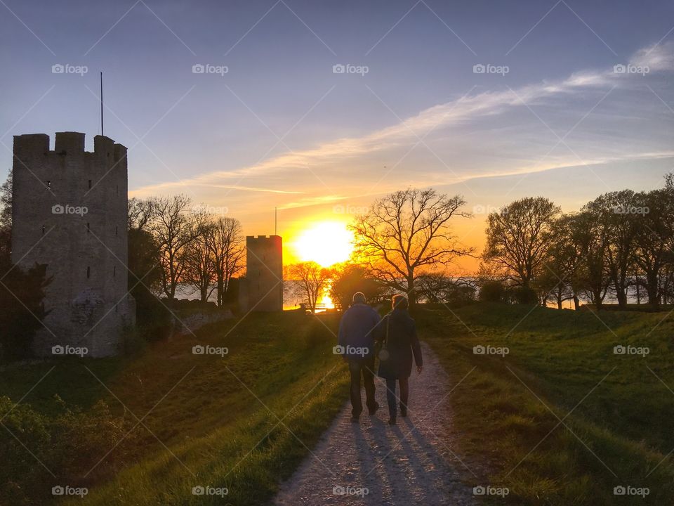 Sunset in Visby