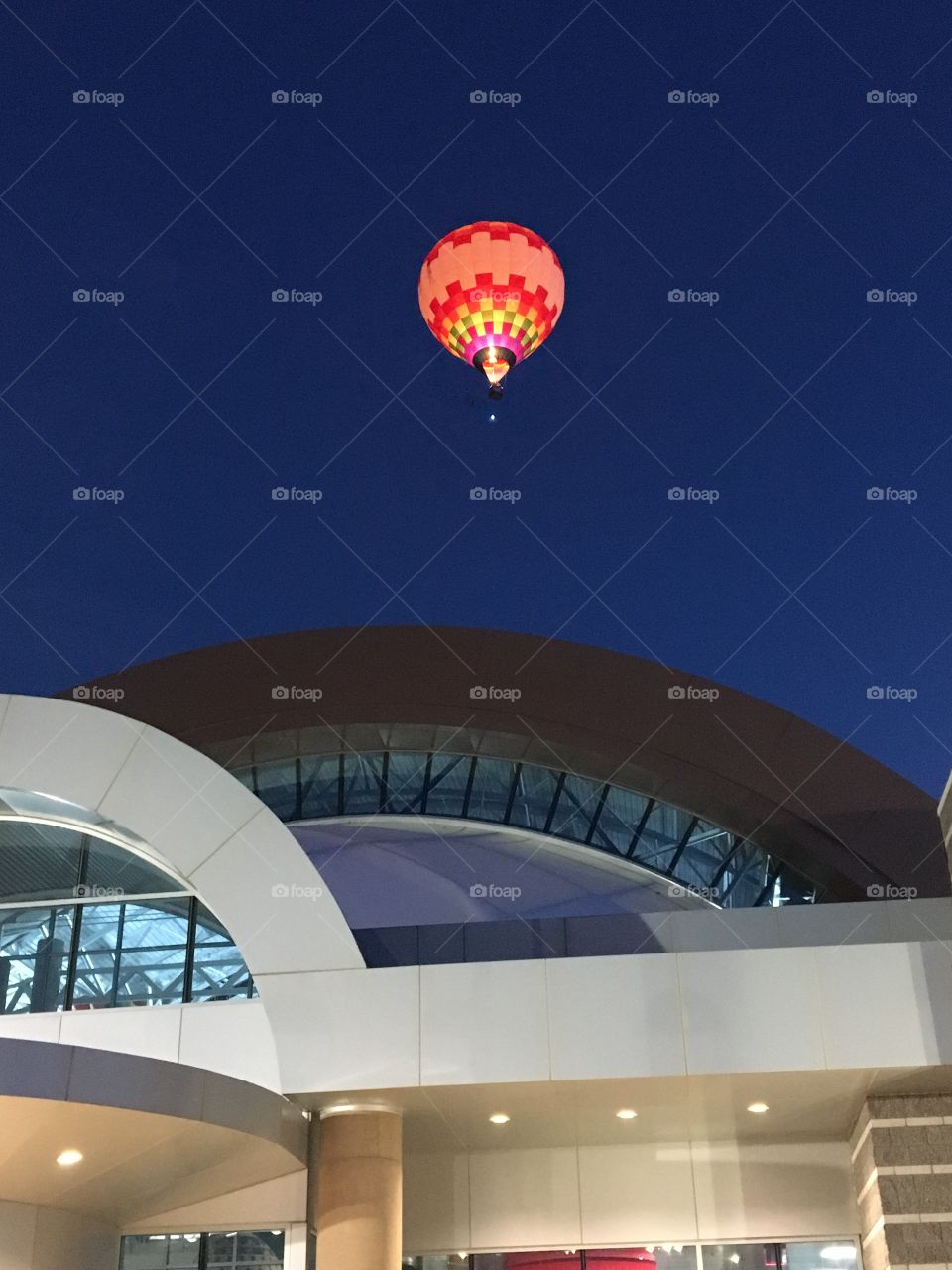 Dawn Patrol - Hot Air Balloon over the Museum, Albuquerque NM 2018